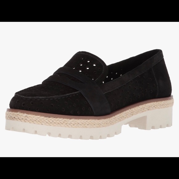 Nine West Shoes - Black Sude Nine West Oxford Shoes lug sole